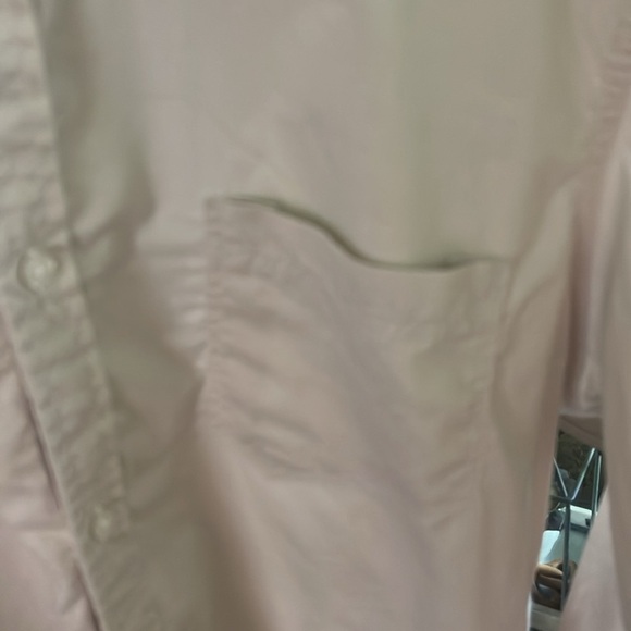 Todd Smith M 100% cotton light tan khaki button down long sleeve shirt - Picture 5 of 9